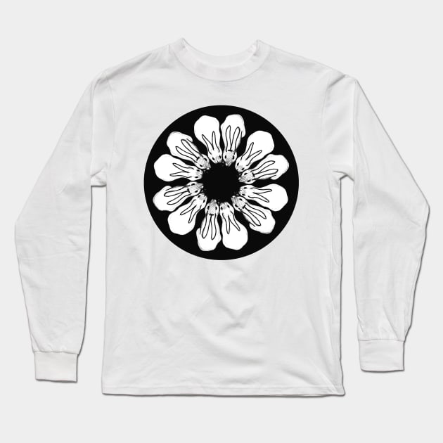 Rabbits in the round Long Sleeve T-Shirt by crumpetsandcrabsticks